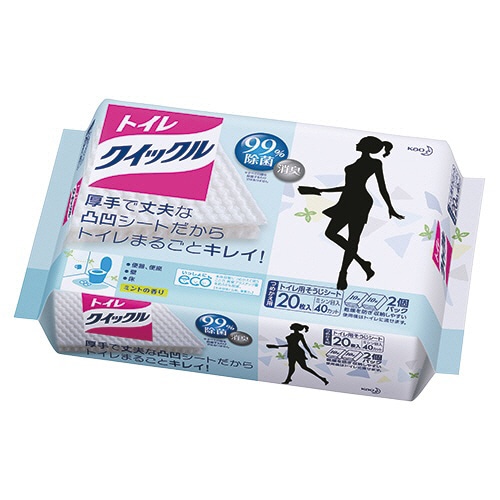 花王　トイレクイックル　つめかえ用ジャンボパック　1セット（240枚：20枚×12パック）（ご注文単位1セット）【直送品】