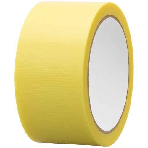 TANOSEE　カラー養生テープ　50mm×25m　厚み約0.105mm　黄　1セット（150巻）（ご注文単位1セット）【直送品】