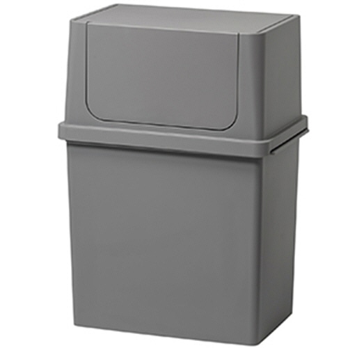 ライクイット フロントオープントラッシュビン ワイド 17L グレー LBD-09-GY 1台(ご注文単位1台)【直送品】