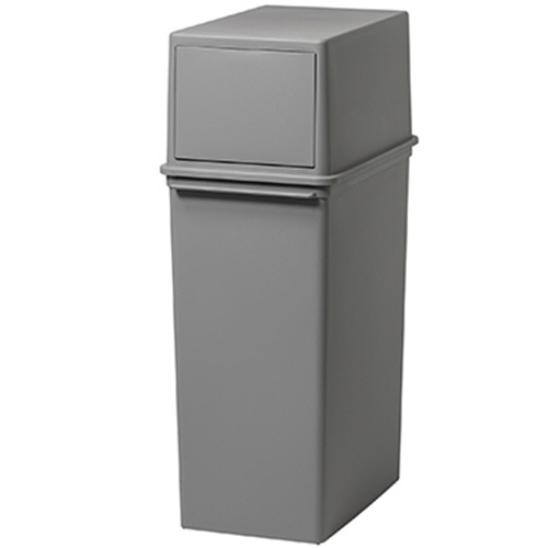 ライクイット フロントオープントラッシュビン スリム 25L グレー LBD-08-GY 1台(ご注文単位1台)【直送品】