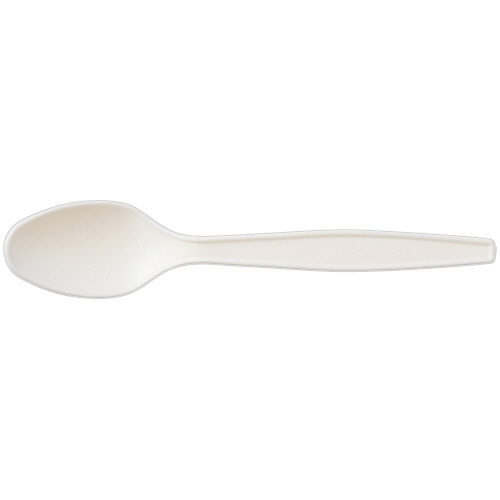 SWAN 惣菜用スプーン バイオ入り 16cm 単袋 100本/パック(ご注文単位1パック)【直送品】