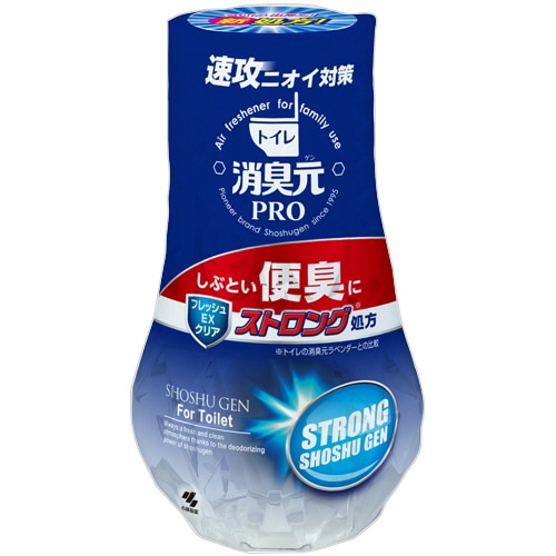 小林製薬 消臭元 PRO 便臭ストロング フレッシュEXクリア 400mL 1個(ご注文単位1個)【直送品】