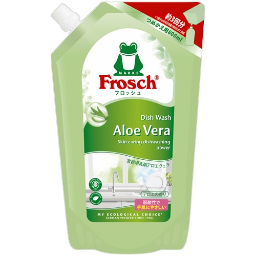 旭化成ホームプロダクツ フロッシュ 食器用洗剤 アロエヴェラ 詰替用 800mL 1本(ご注文単位1本)【直送品】