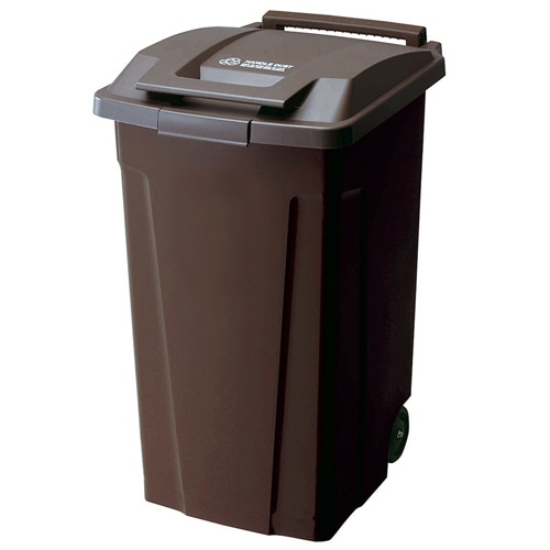 アスベル SPハンドル付ダストボックス90 2輪キャスター付 90L ブラウン 6728BR 1台(ご注文単位1台)【直送品】