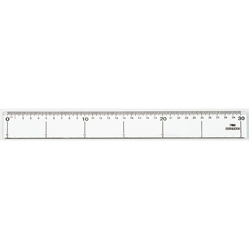 TANOSEE 再生アクリル定規 30cm 1個/本(ご注文単位1本)【直送品】