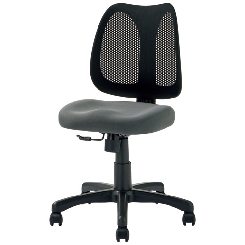 ナカバヤシ ソリッドメッシュチェア グレー RZS-201GY 1脚（ご注文単位1脚）【直送品】