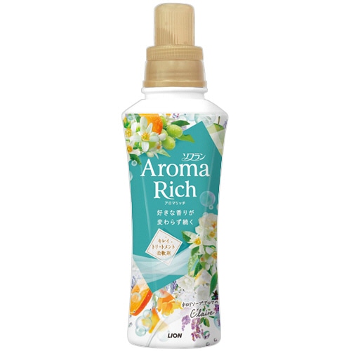 ライオン ソフラン アロマリッチ クレア 本体 480mL 1本(ご注文単位1本)【直送品】