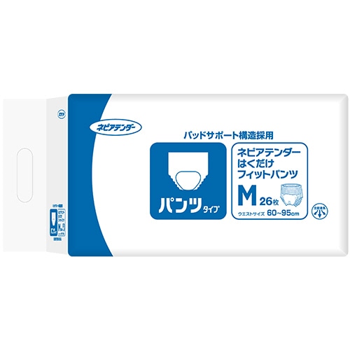 王子ネピア ネピアテンダー はくだけフィットパンツ M 26枚/パック（ご注文単位1パック）【直送品】