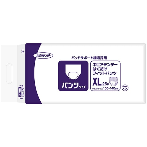 王子ネピア ネピアテンダー はくだけフィットパンツ XL 26枚/パック（ご注文単位1パック）【直送品】