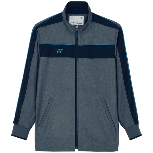 トンボ ヨネックス×キラク 防風ジャケット(男女兼用) ピステックス グレーモク×ブルー Mサイズ CY104-72-M 1着（ご注文単位1着）【直送品】
