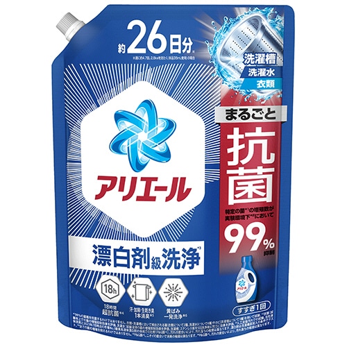 P&G アリエール ジェル つめかえ用 超特大サイズ 625g 1パック/個(ご注文単位1個)【直送品】