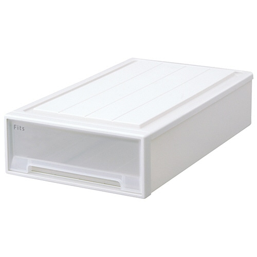 天馬 Fits フィッツケース 74-44S ホワイトクリア 1個(ご注文単位1個)【直送品】