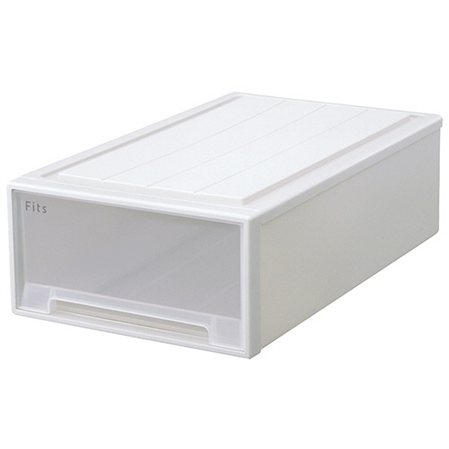 天馬 Fits フィッツケース 74-44M ホワイトクリア 1個(ご注文単位1個)【直送品】