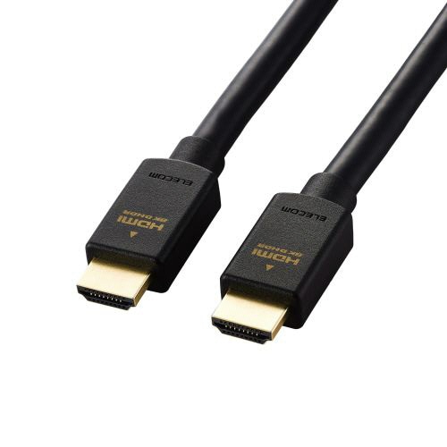 エレコム ウルトラハイスピードHDMIケーブル ブラック 5.0m RoHS指令準拠(10物質) DH-HD21E50BK2 1本(ご注文単位1本)【直送品】