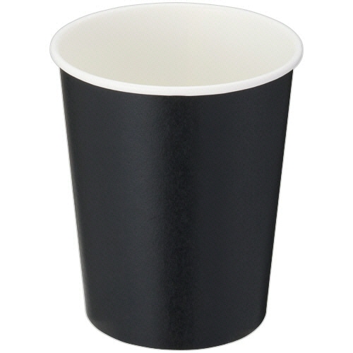TANOSEE 紙コップ ブラック 205mL 7オンス 400個/セット（ご注文単位1セット）【直送品】