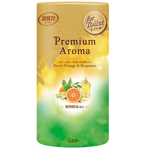 エステー トイレの消臭力 Premium Aroma スイートオレンジ&ベルガモット 400mL 1セット(3個)/セット（ご注文単位1セット）【直送品】