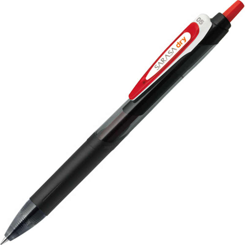 ゼブラ ジェルボールペン サラサドライ 0.5mm 赤 JJ31-R 10本/1セット（ご注文単位1セット）【直送品】