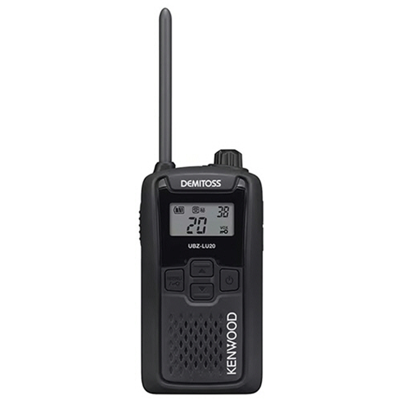 ケンウッド 特定小電力トランシーバー DEMITOSS ブラック UBZ-LU20B 1台(ご注文単位1台)【直送品】