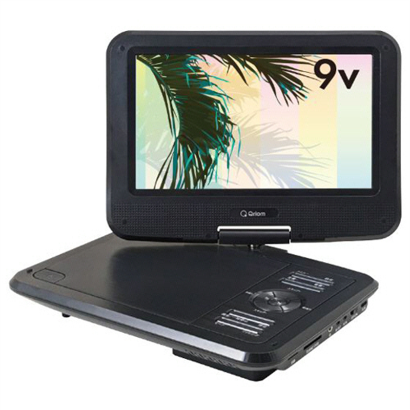 YAMAZEN Qriom 9型ポータブルDVD ブラック CPD-NC90/B 1台(ご注文単位1台)【直送品】