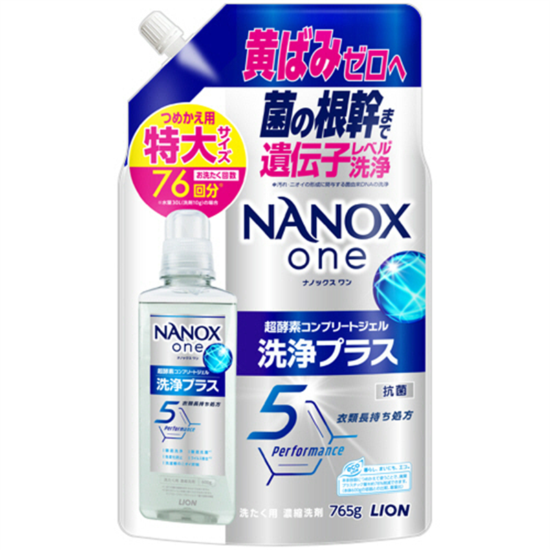 ライオン NANOX one 洗浄プラス つめかえ用 特大 765g 1個(ご注文単位1個)【直送品】