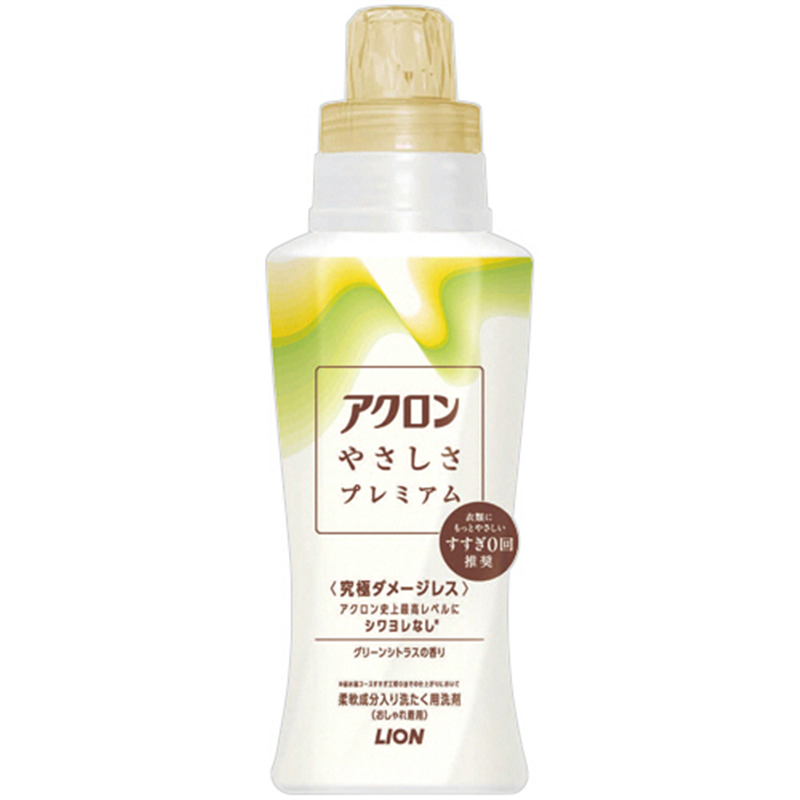 ライオン アクロンやさしさプレミアム グリーンシトラスの香り 本体 420mL 1本(ご注文単位1本)【直送品】