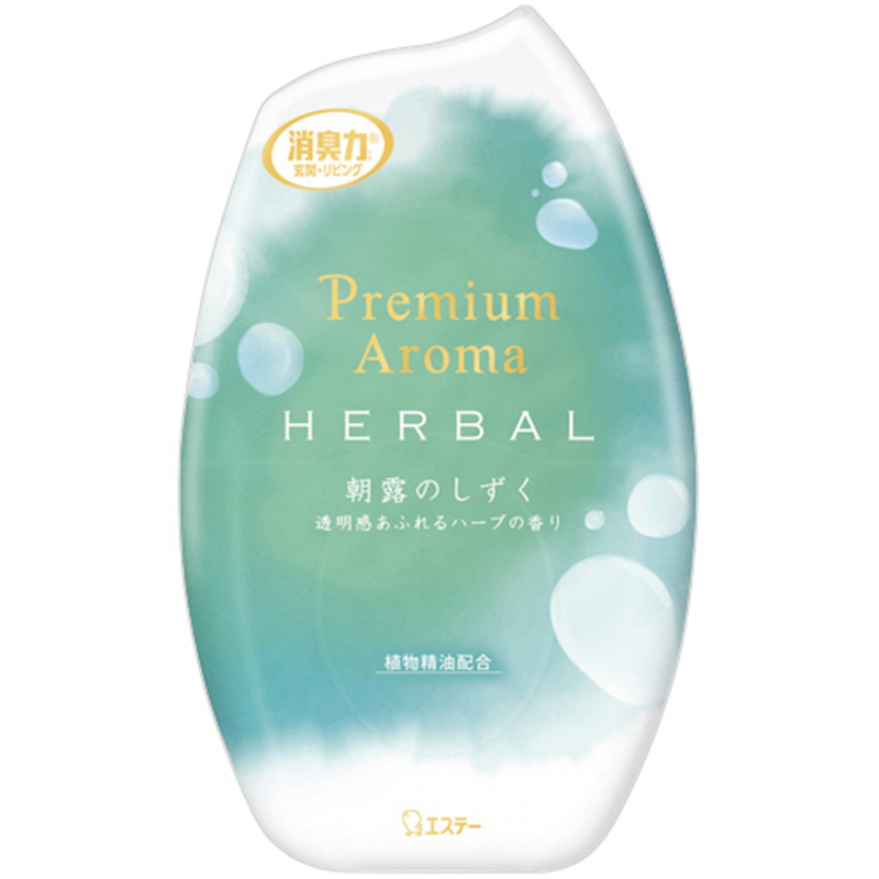 エステー お部屋の消臭力 Premium Aroma HERBAL 朝露のしずく 400mL 3個/1セット（ご注文単位1セット）【直送品】