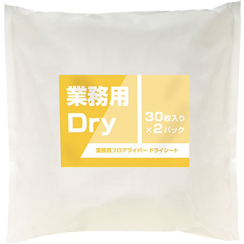 TANOSEE 再生材入り業務用フロアワイパーシート ドライ 60枚/1パック(ご注文単位1パック)【直送品】