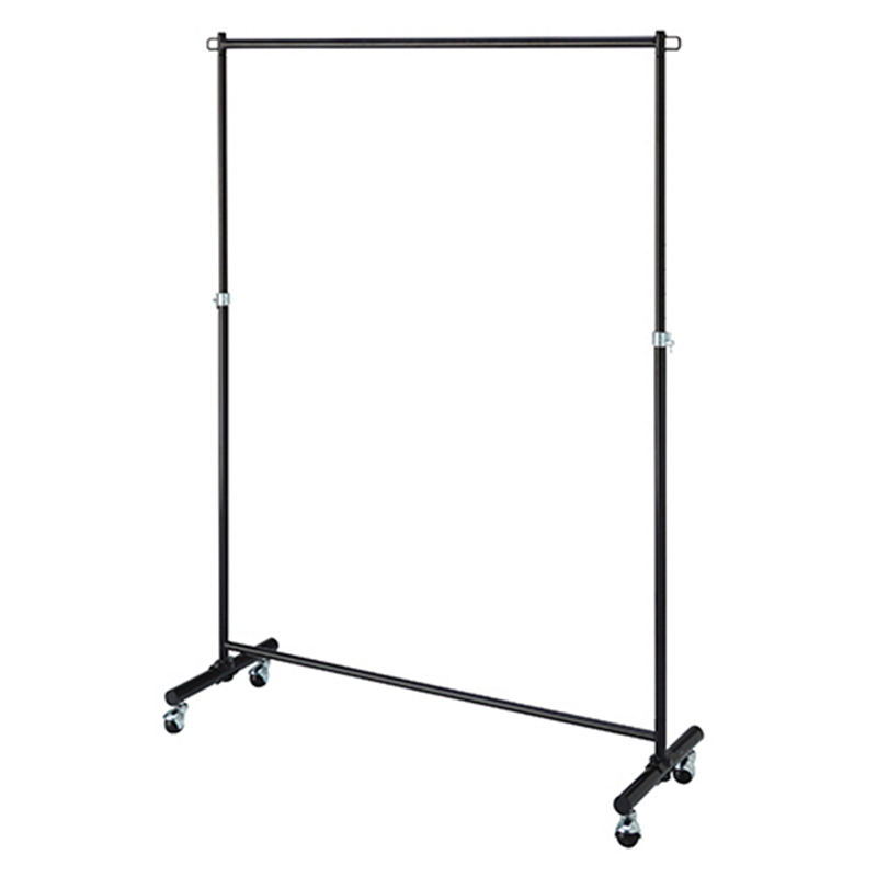 TANOSEE コートハンガー 幅1200mm ブラック 1台(ご注文単位1台)【直送品】