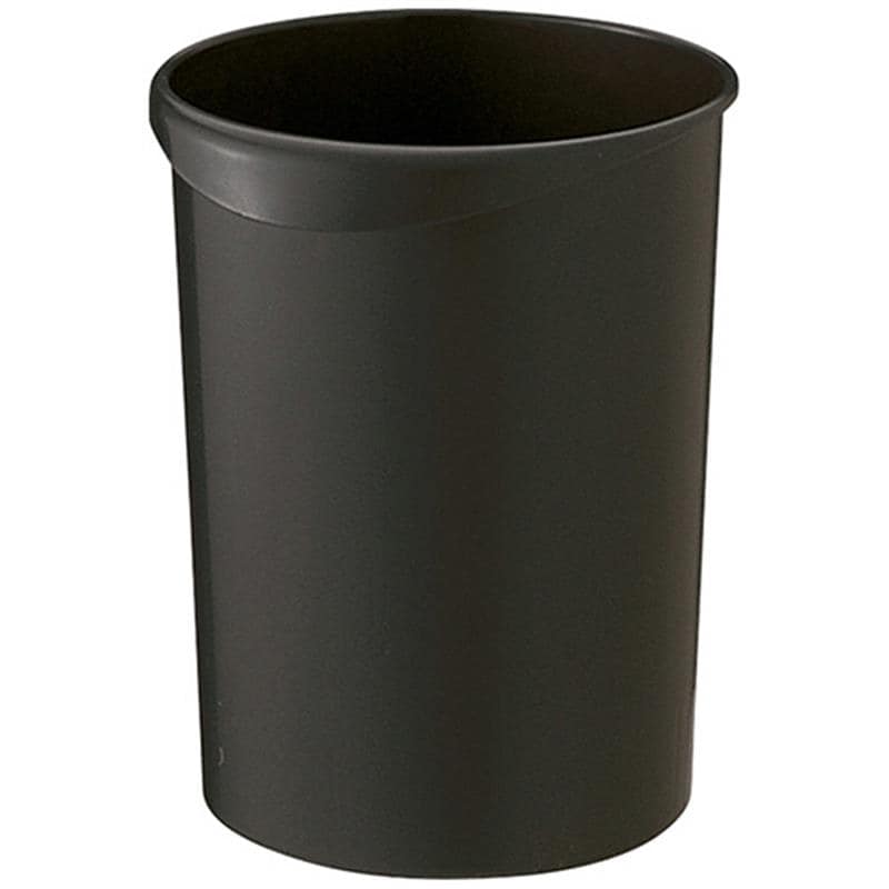 TANOSEE くず入れ 丸型 12L ブラック 1個 (ご注文単位1個)【直送品】