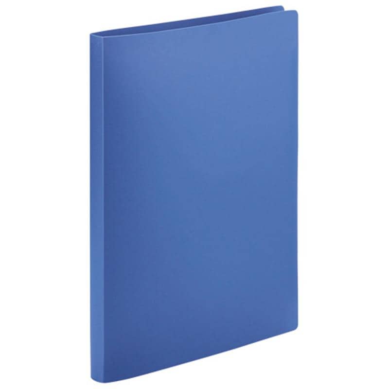 TANOSEE クリアファイル(不透明表紙) A4タテ 40ポケット ブルー 1冊 （ご注文単位1冊）【直送品】