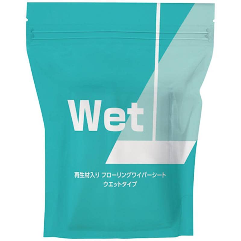 TANOSEE 再生材入りフローリングワイパーシート チャック袋タイプ ウェット 1セット(900枚:30枚×30パック) （ご注文単位1セット）【直送品】