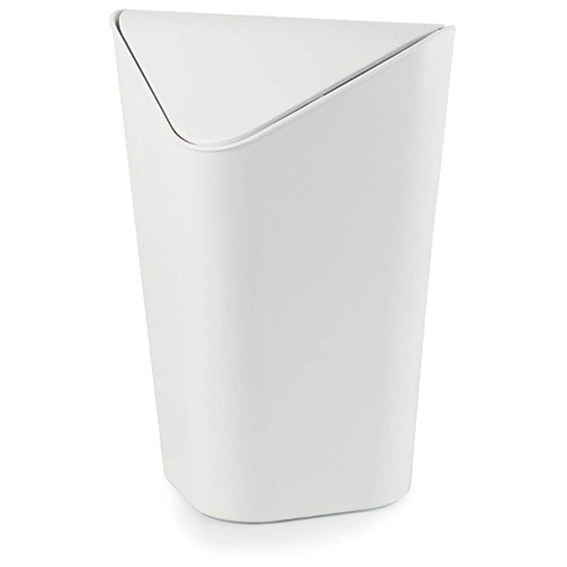 Umbra コーナーカン 10L メタリックホワイト 2086900661 1個 (ご注文単位1個)【直送品】