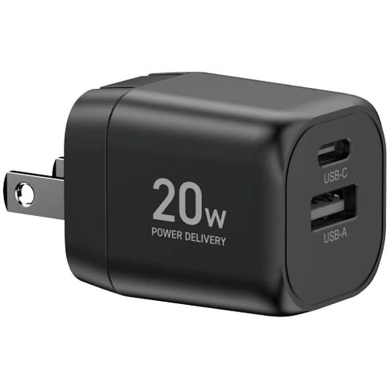 YAMAZEN PD対応 USBアダプター 20W C×1・A×1ポート YPD-20CA 1個 (ご注文単位1個)【直送品】