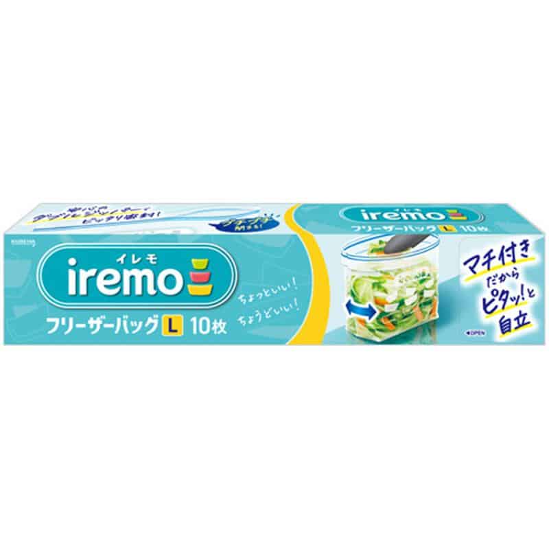 クレハ イレモ フリーザーバッグ L 1パック(10枚) (ご注文単位1パック)【直送品】