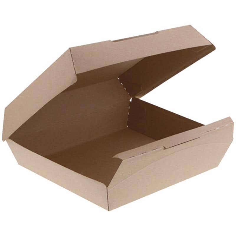 シモジマ HEIKO 食品箱 NFネオクラフト ランチボックス L #004248318 1パック(10枚) （ご注文単位1パック）【直送品】