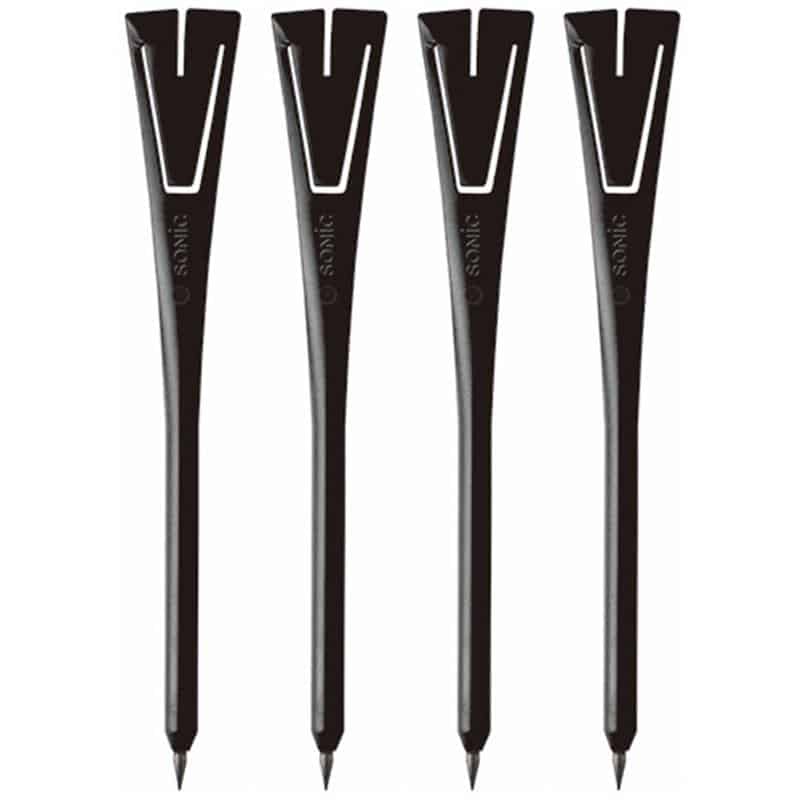 ソニック クリップ付ペンシル(黒) DA-488-D 1パック(50本) (ご注文単位1パック)【直送品】
