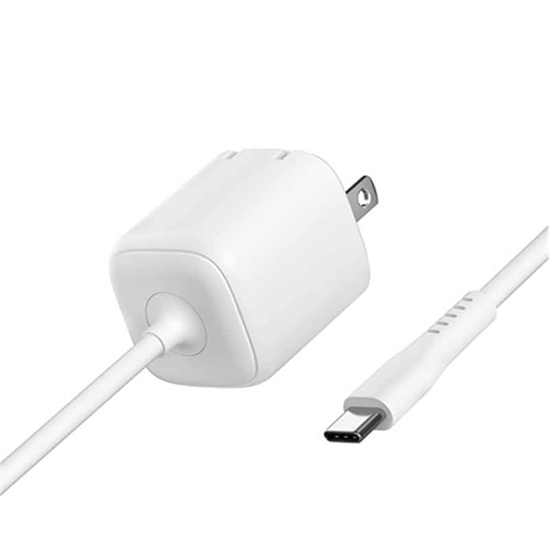 ハイディスク Type-Cケーブル一体型AC充電器 HD-AC20WC15WH 1個 (ご注文単位1個)【直送品】