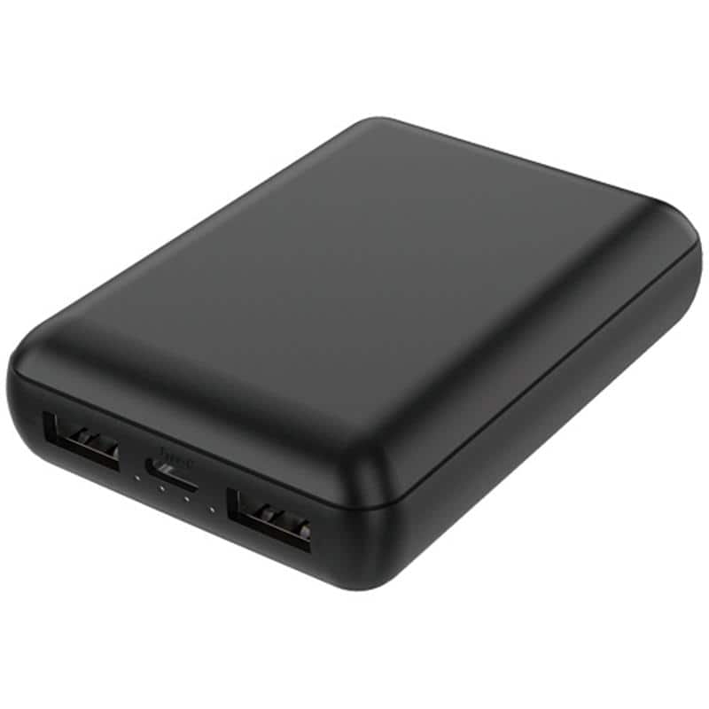 ハイディスク モバイルバッテリー(PP袋) 10000mAh ブラック HD4-MBTC10000BKP 1個 (ご注文単位1個)【直送品】