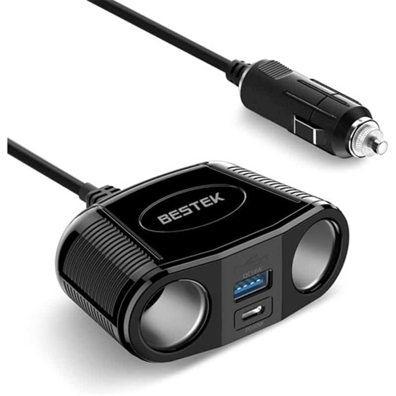 ベステック シガーソケットUSB充電器 MRS152BK-PD 1個 （ご注文単位1個）【直送品】