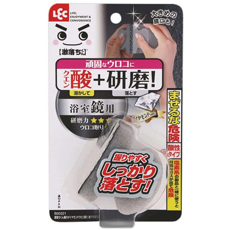 レック 激落ちくん 鏡のダイヤモンドウロコ取り フルーツ酸プラス B00321 1個 (ご注文単位1個)【直送品】