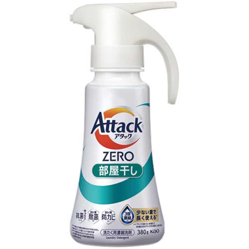 花王 アタックZERO 部屋干し用 本体 ワンハンドタイプ 380g 1個 （ご注文単位1個）【直送品】