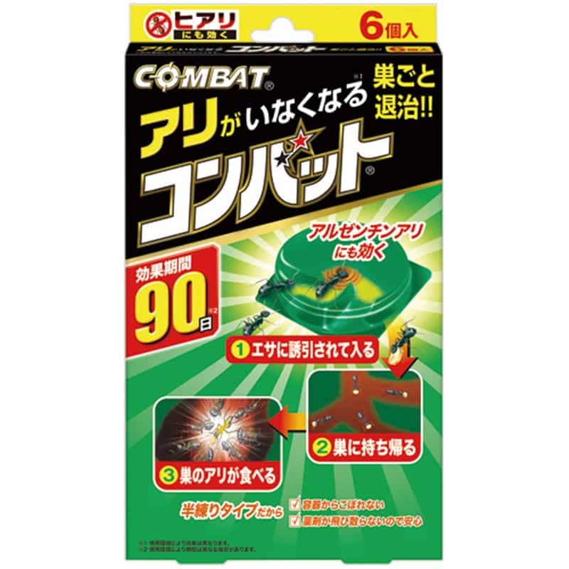 大日本除蟲菊 KINCHO アリがいなくなるコンバット 1パック(6個) (ご注文単位1パック)【直送品】