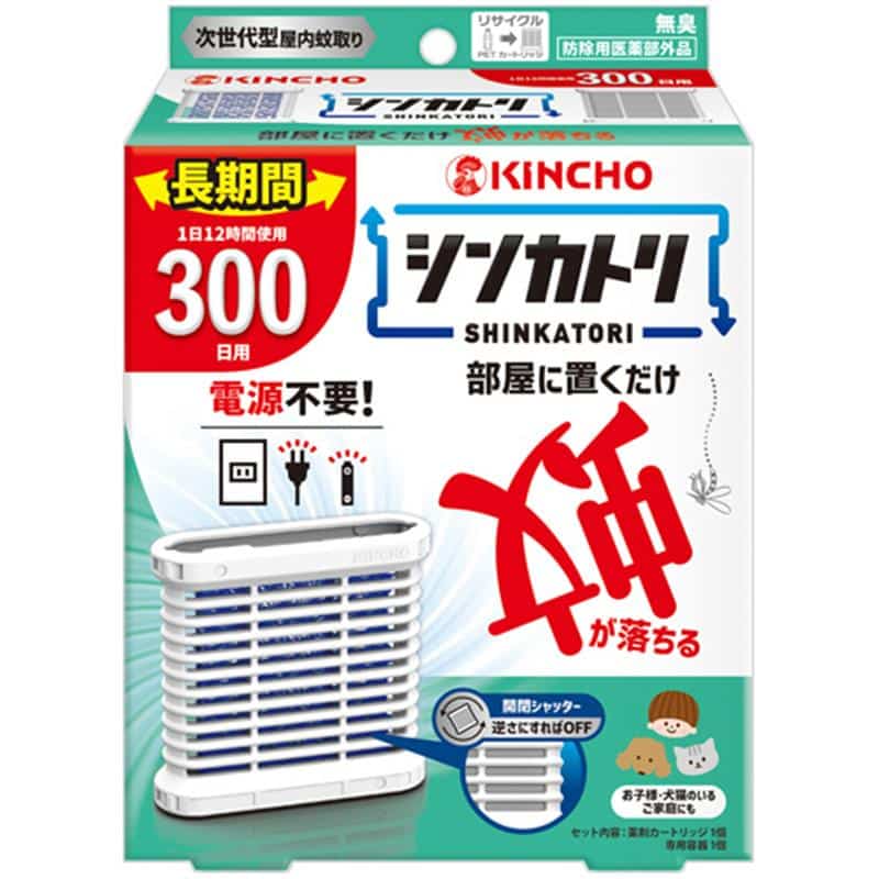 大日本除蟲菊 KINCHO シンカトリ 300日 無臭性 セット 1個 (ご注文単位1個)【直送品】