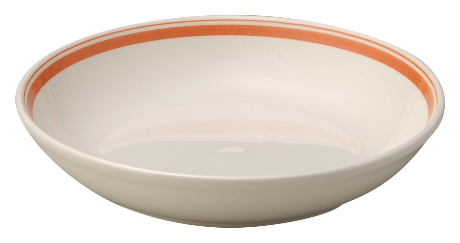 山万 カントリーサイド ソーバーオレンジ 22.5cmパスタボウル 1個(ご注文単位1個)【直送品】