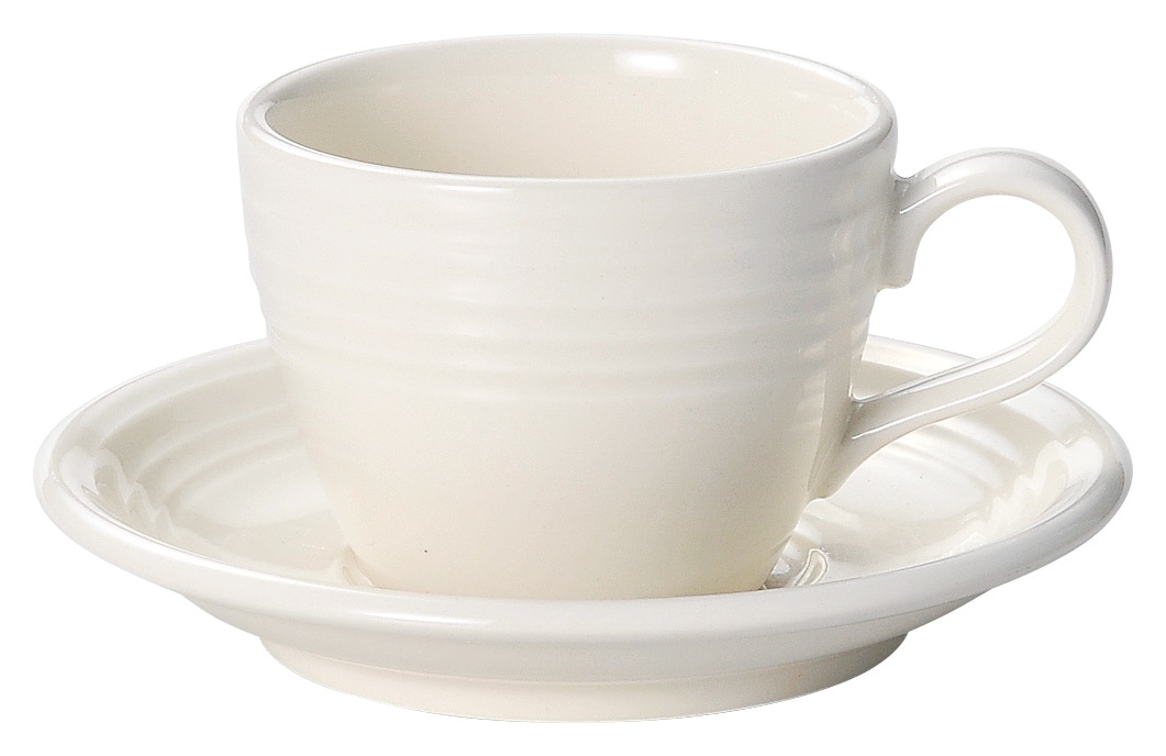 山万 オービット クラシックアイボリー コーヒーソーサー※ソーサー単品のみ 1個(ご注文単位1個)【直送品】