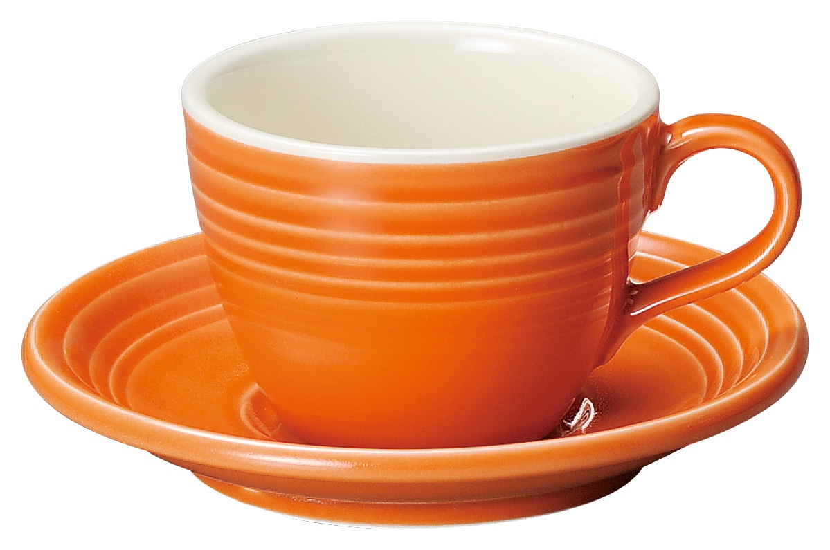 山万 オービット マンダリンオレンジ コーヒーカップ ※カップ単品のみ 1個(ご注文単位1個)【直送品】