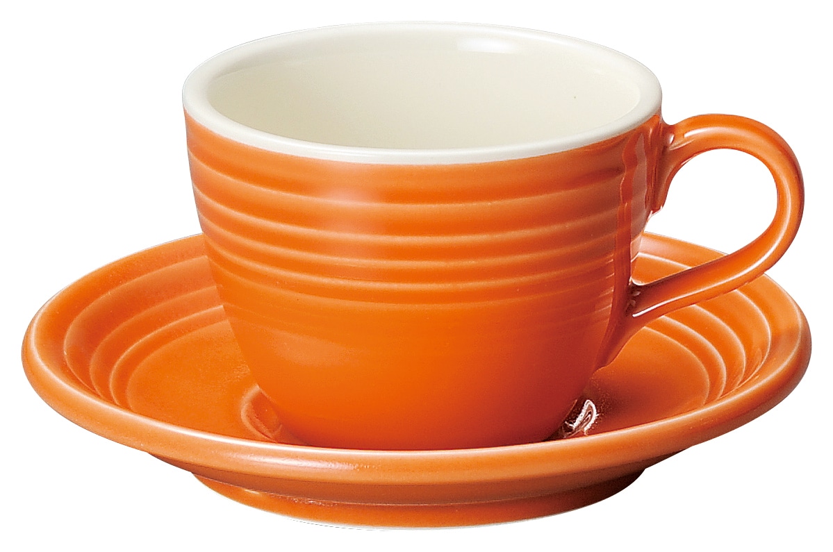 山万 オービット マンダリンオレンジ コーヒーソーサー※ソーサー単品のみ 1個(ご注文単位1個)【直送品】