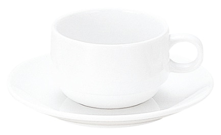 山万 プラージュ スタックカプチーノカップ ※カップ単品のみ1個(ご注文単位1個)【直送品】