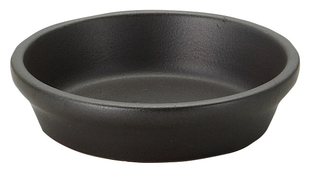 山万 直火用 スタック12cm浅ボウル ブラック 1個(ご注文単位1個)【直送品】