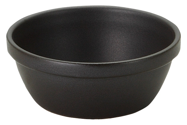 山万 直火用 スタック12cm深ボウル ブラック 1個(ご注文単位1個)【直送品】